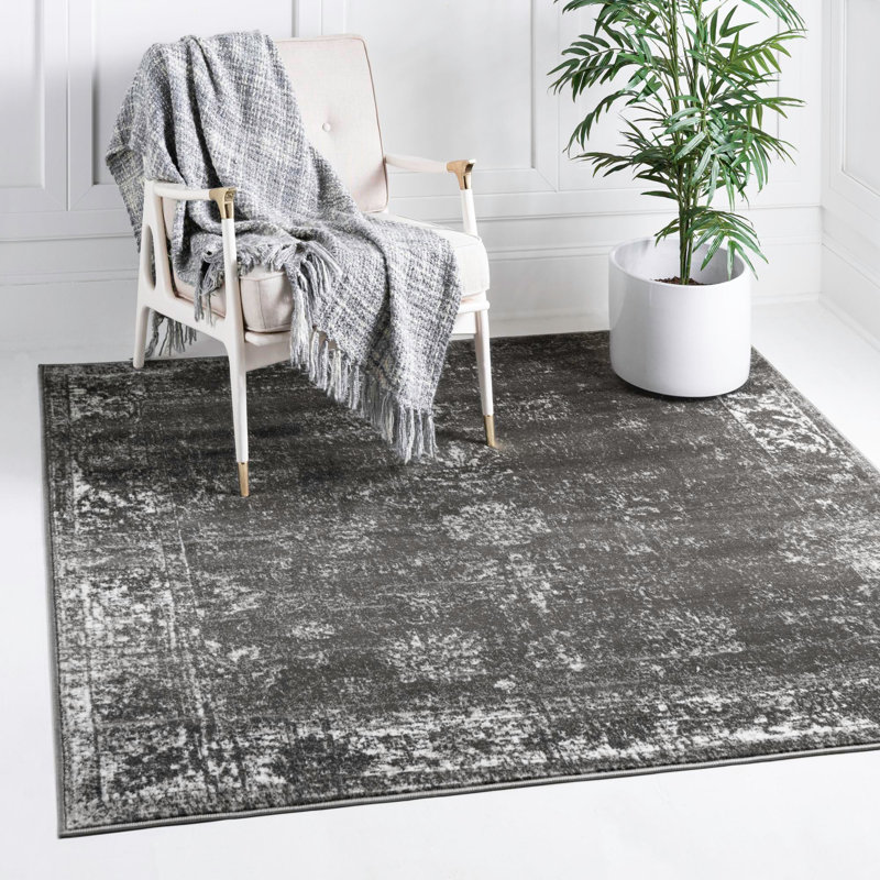 Mistana™ Brandt Performance Dark Gray Rug & Reviews Wayfair